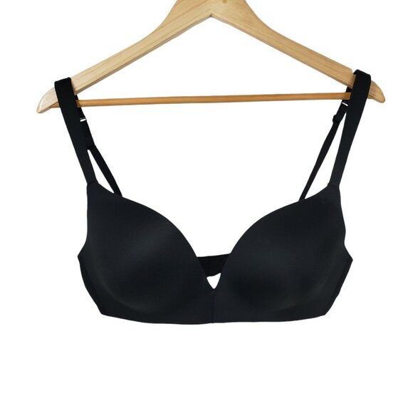 Cacique‎ Bra Simply Wire Free Plunge Women's Size 34C Black - Picture 2 of 9